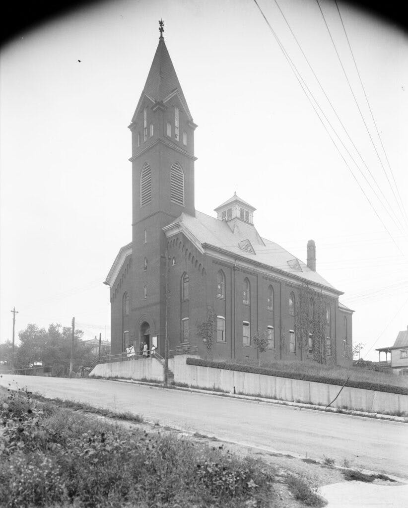 Photo of First Baptist in Gainsboro sitting on a hill