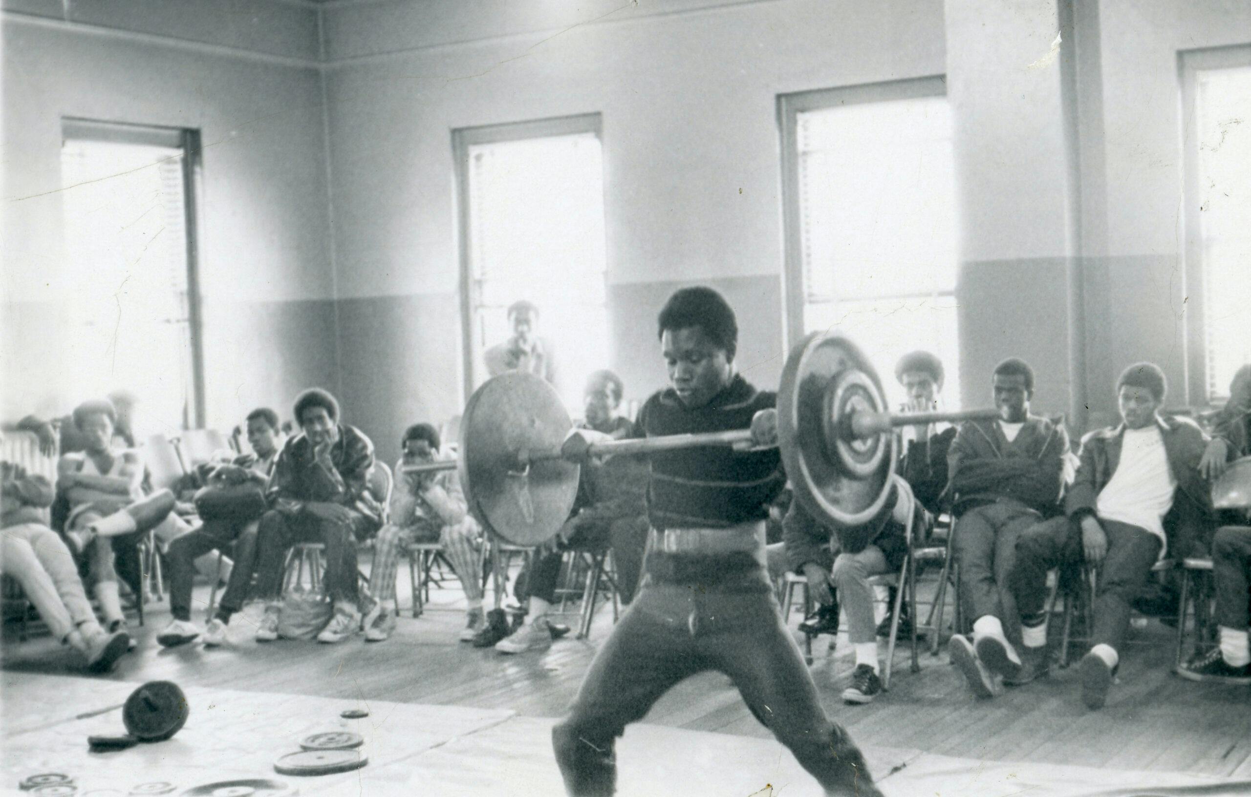 Photo of weightlifting inside the YMCA